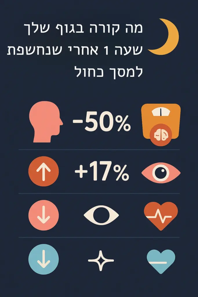 מה קורה בגוף שלך שעה אחרי שנחשפת לאור כחול